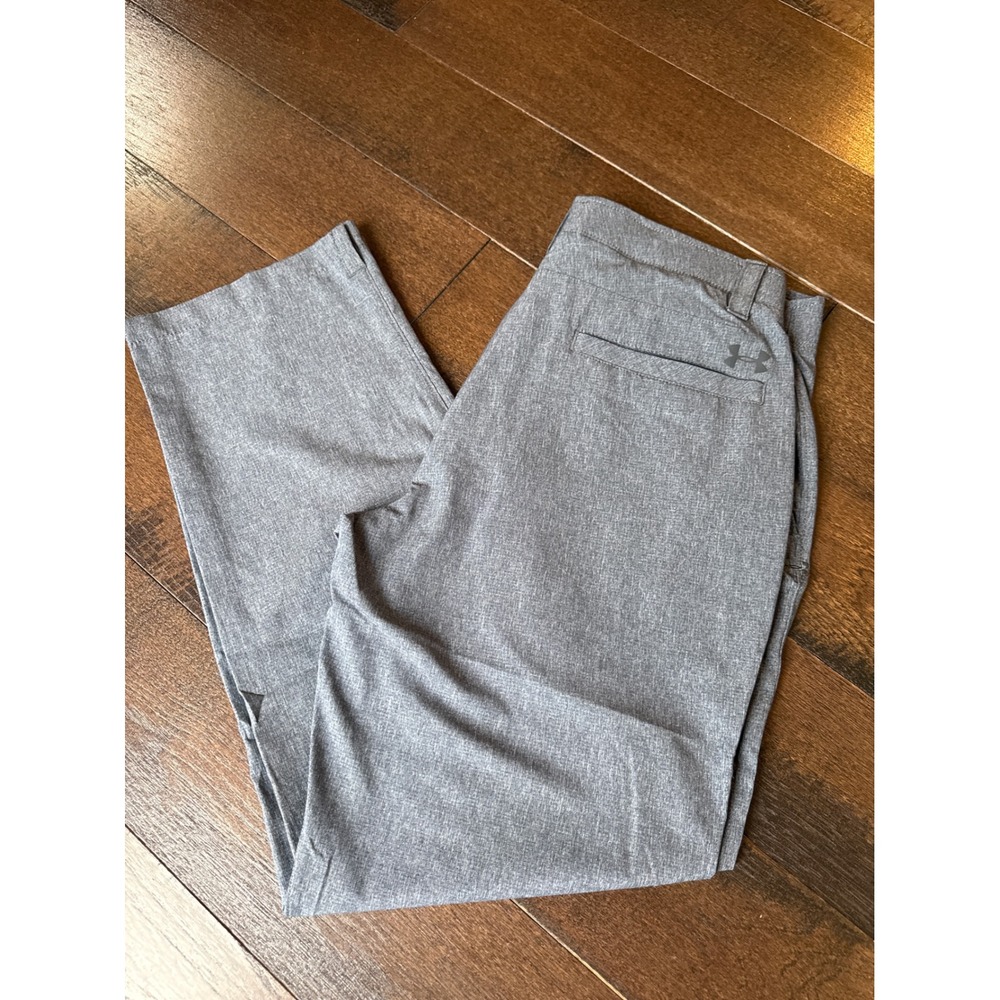 Under Armour Golf Pants 34/30 Gray Performance Trousers Mens business
